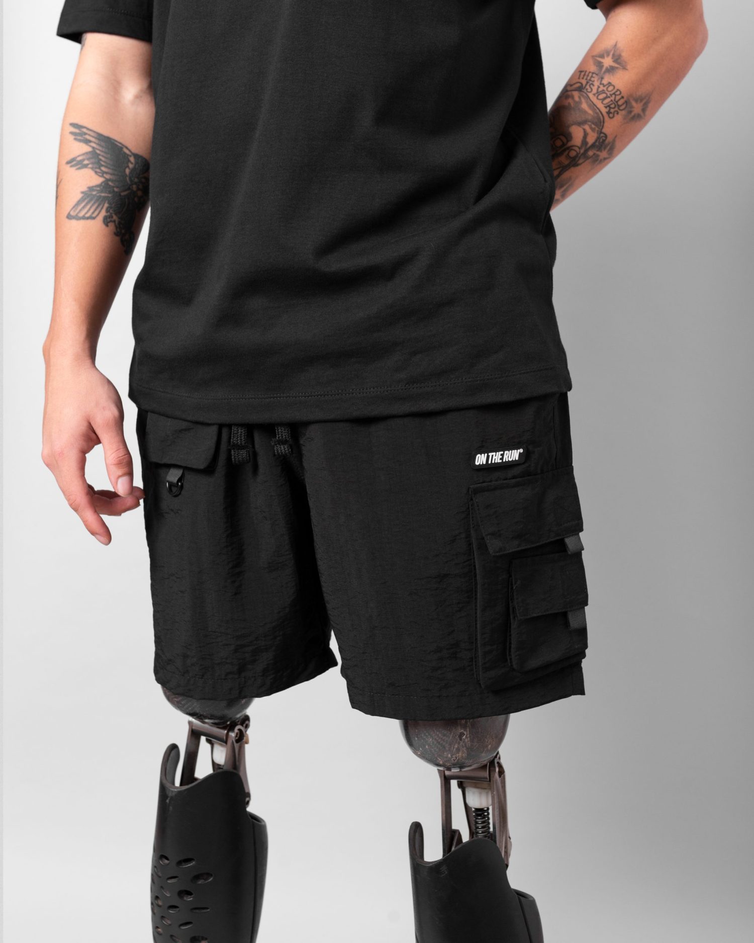 Technical Cargo Shorts [Black]