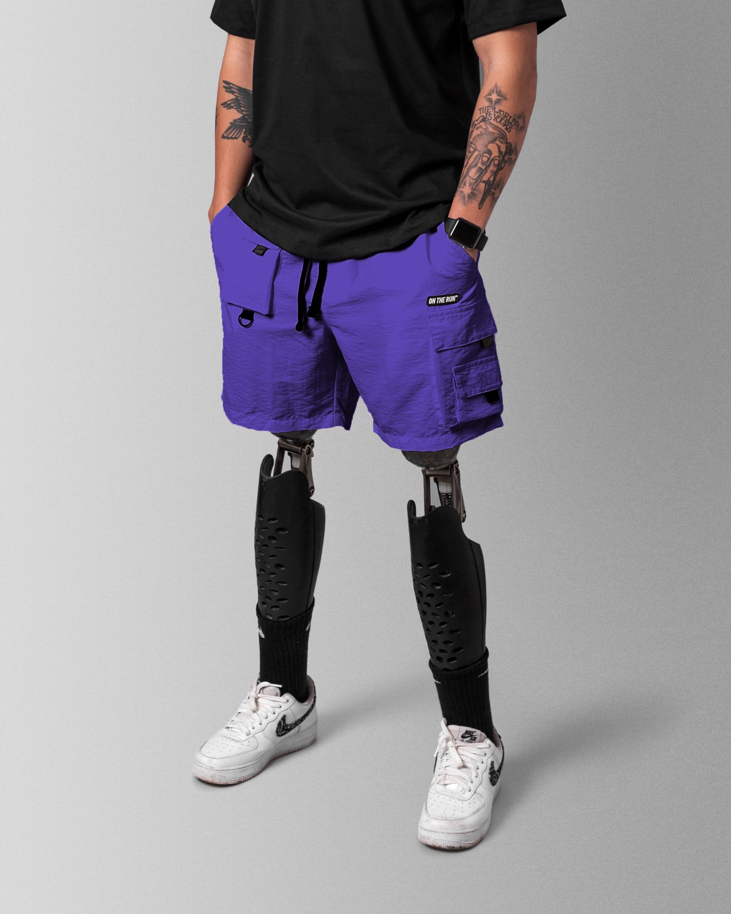 Technical Cargo Shorts [Purple]